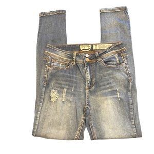 Indigo Rein Distressed Jeans. Sz 11